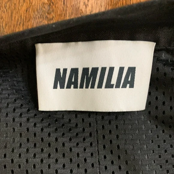 NAMILIA Size XS Black With Blue Flame Cut Out Moto Chaps Pants - Picture 5 of 7